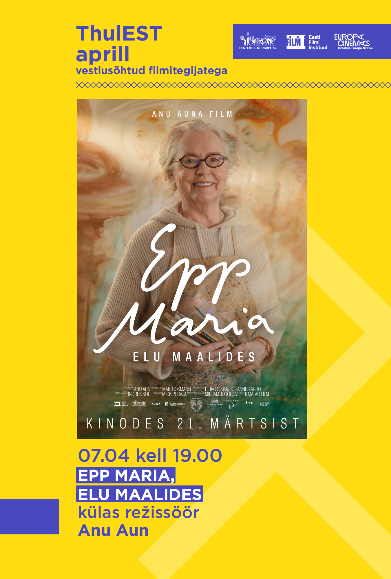  🇪🇪 7.04 ThulEST: Epp Maria. Elu maalides, külas rezissöör Anu Aun